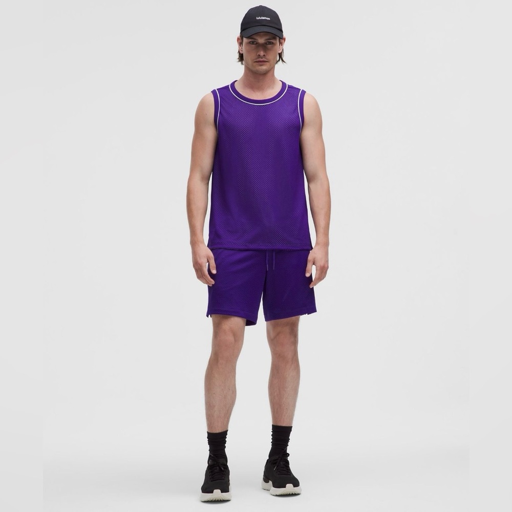 Lululemon Double Layered reversible Mesh Tank Court Purple/Vapor (L)